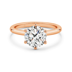 INEZ - Round Brilliant Cut Diamond Solitaire Engagement Ring