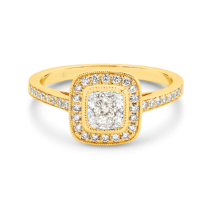Melissa - Cushion Cut Diamond Solitaire Engagement Ring