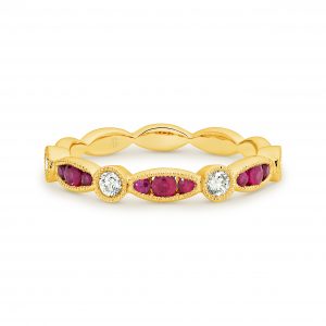 Natural Ruby and Diamond Ring