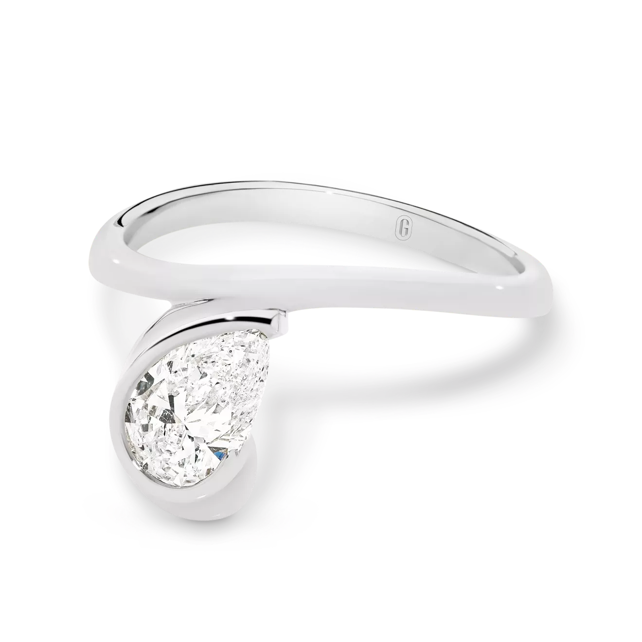 Pear Shape Solitaire Ring - Garen Jewellery
