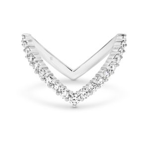 Fancy Diamond 'V' Shape Ring