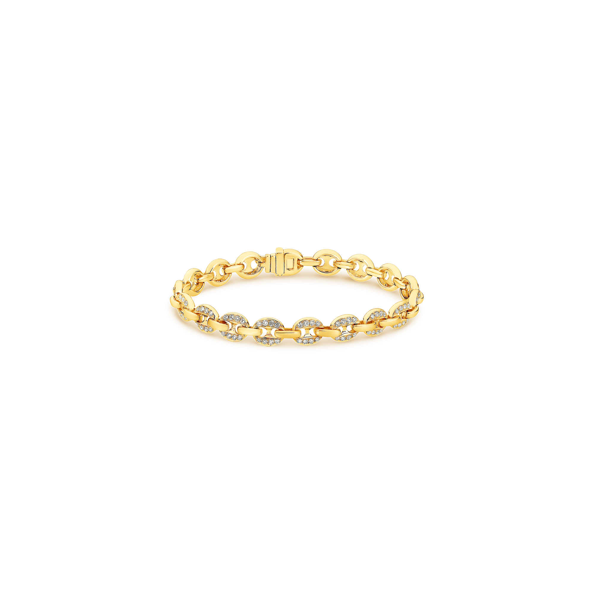 ROUND BRILLIANT DIAMOND LINK BRACELET - Image 2