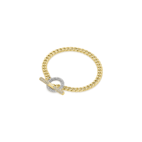 Alternative view of DIAMOND T-BAR BRACELET