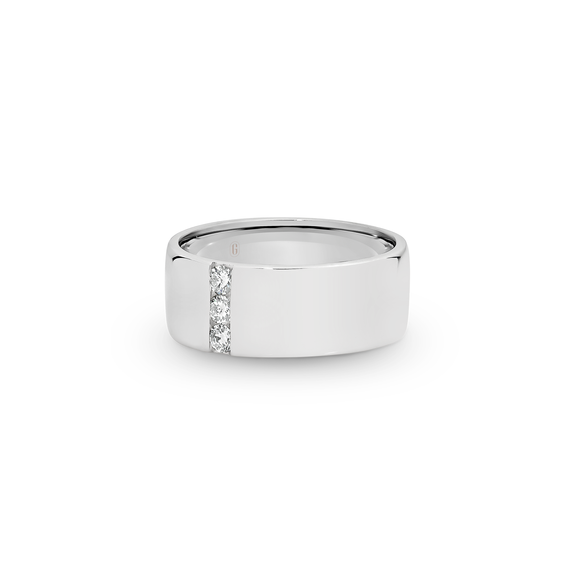 BROAD MEN'S DIAMOND BAND - Image 2