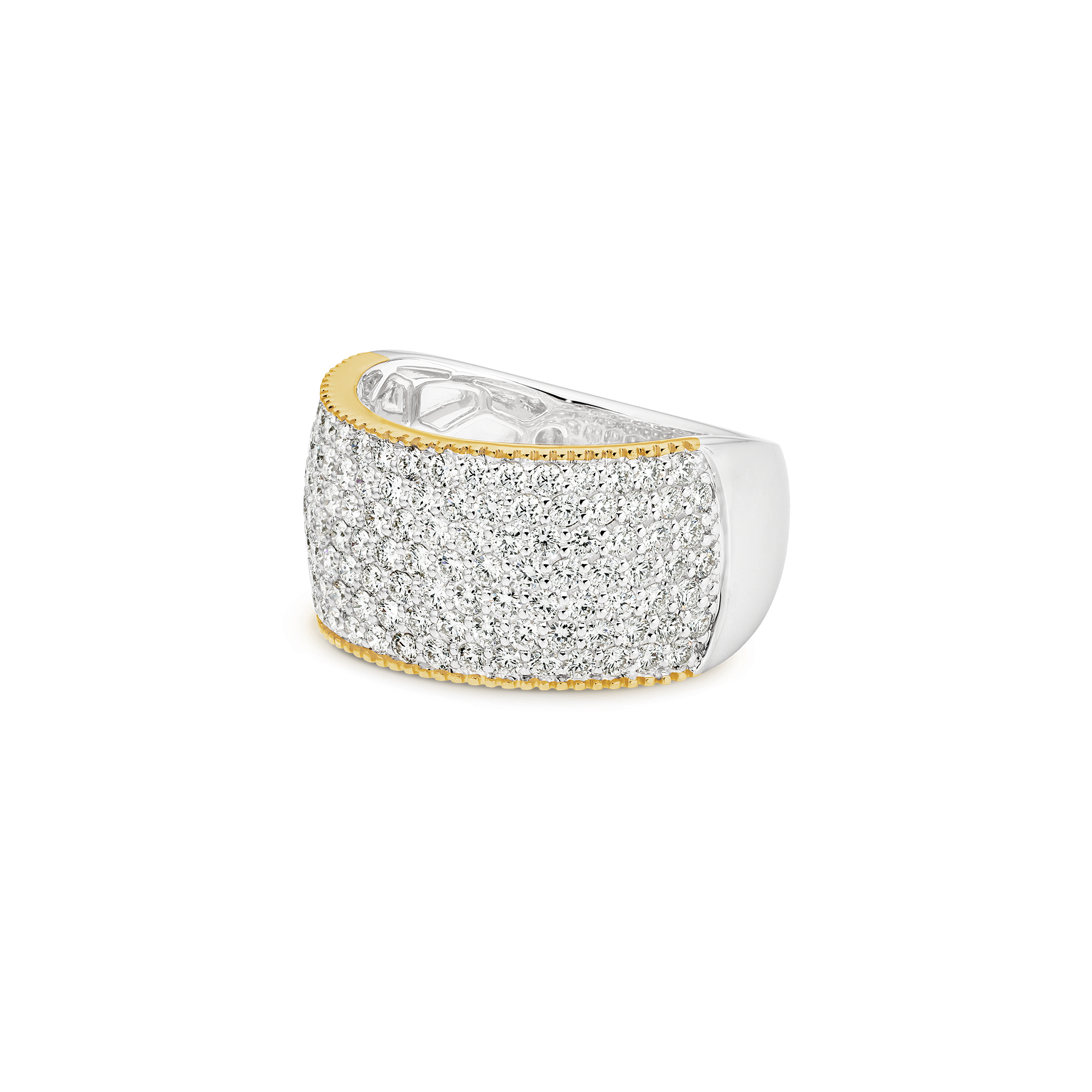 PAVÉ WIDE DIAMOND BAND - Image 5