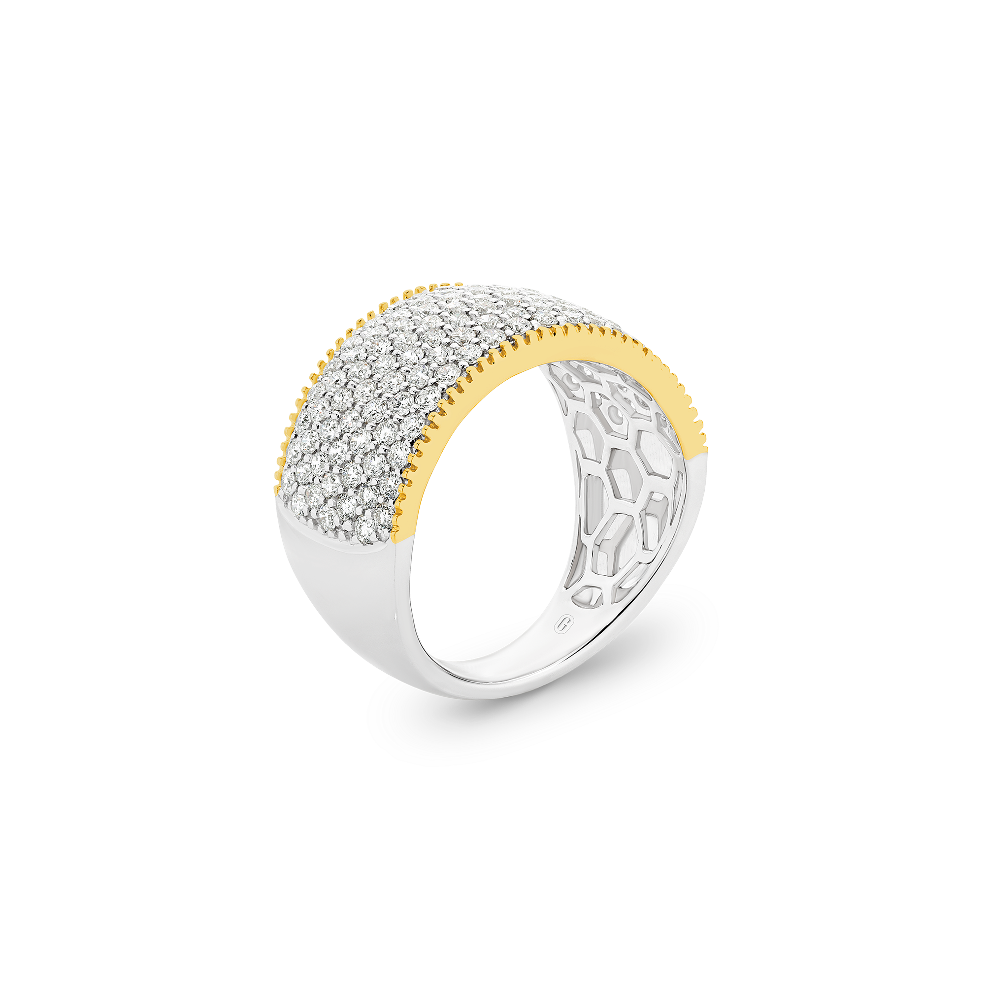 PAVÉ WIDE DIAMOND BAND - Image 6