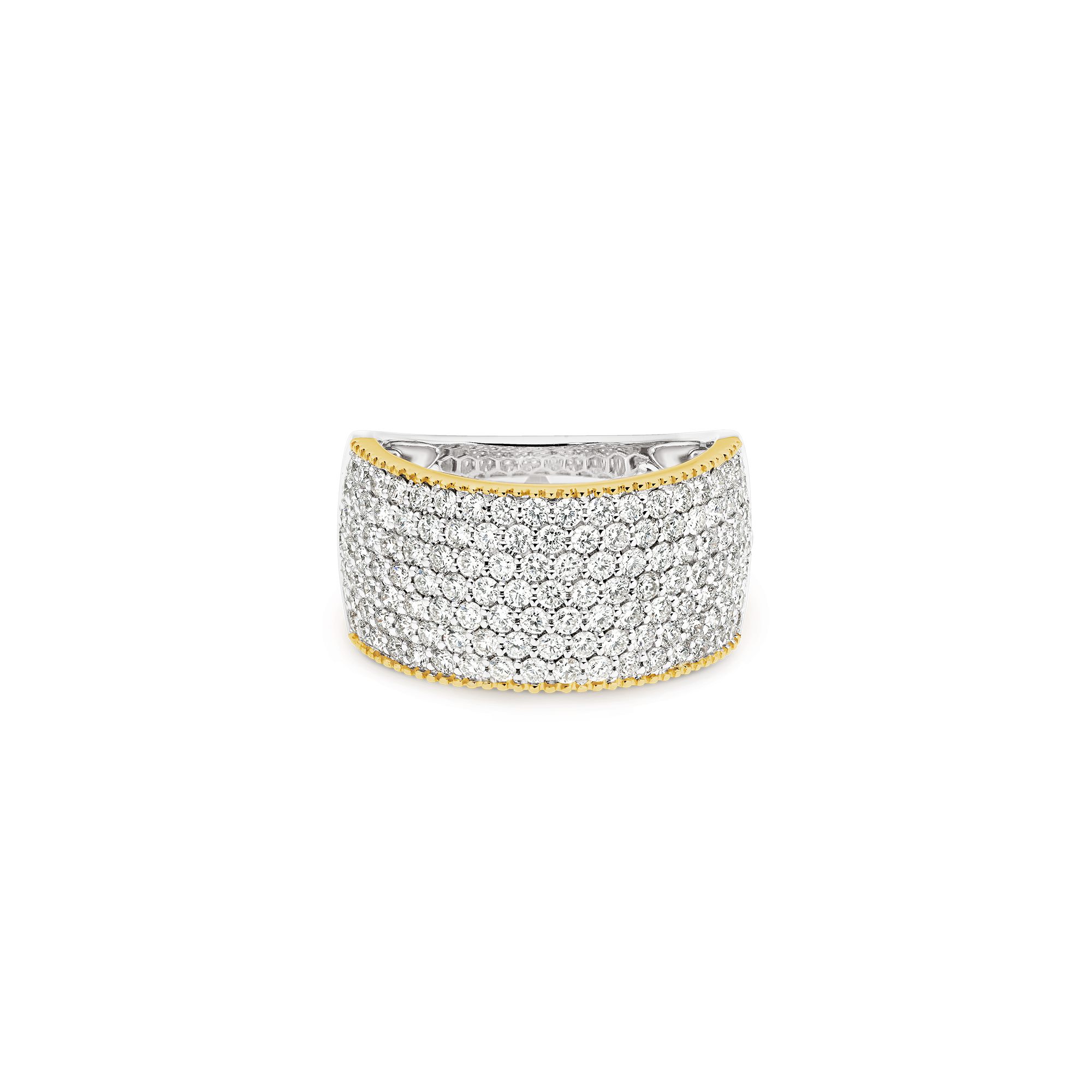 PAVÉ WIDE DIAMOND BAND - Image 4