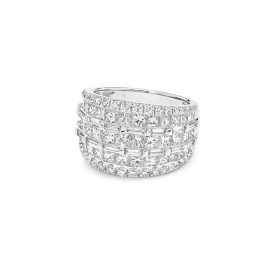 Alternative view of PRINCESS, ROUND & BAGUETTE DIAMOND RING