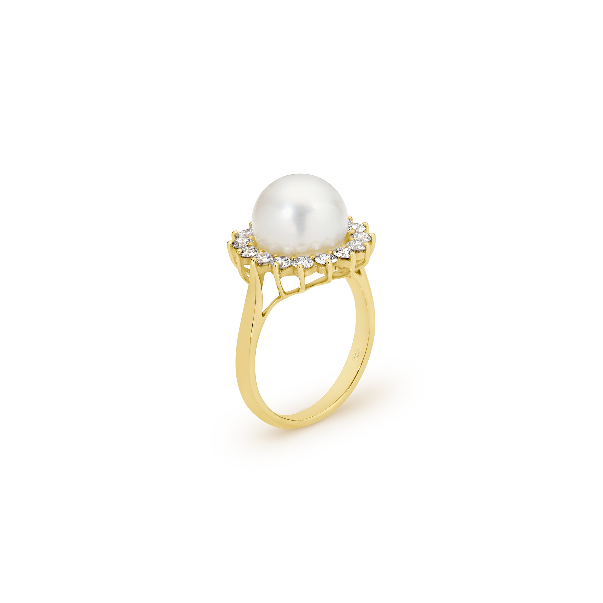 FLOWER SOUTH SEA PEARL DIAMOND RING - Image 6
