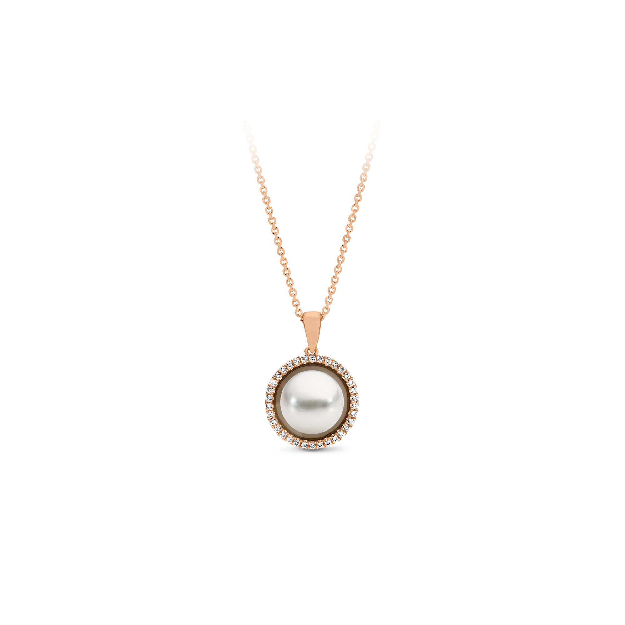 FLOATING SOUTH SEA PEARL DIAMOND PENDANT - Image 3