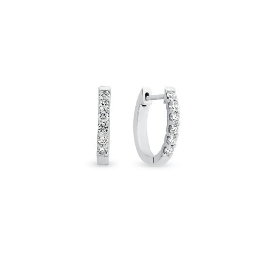 OPEN SET DIAMOND HOOP