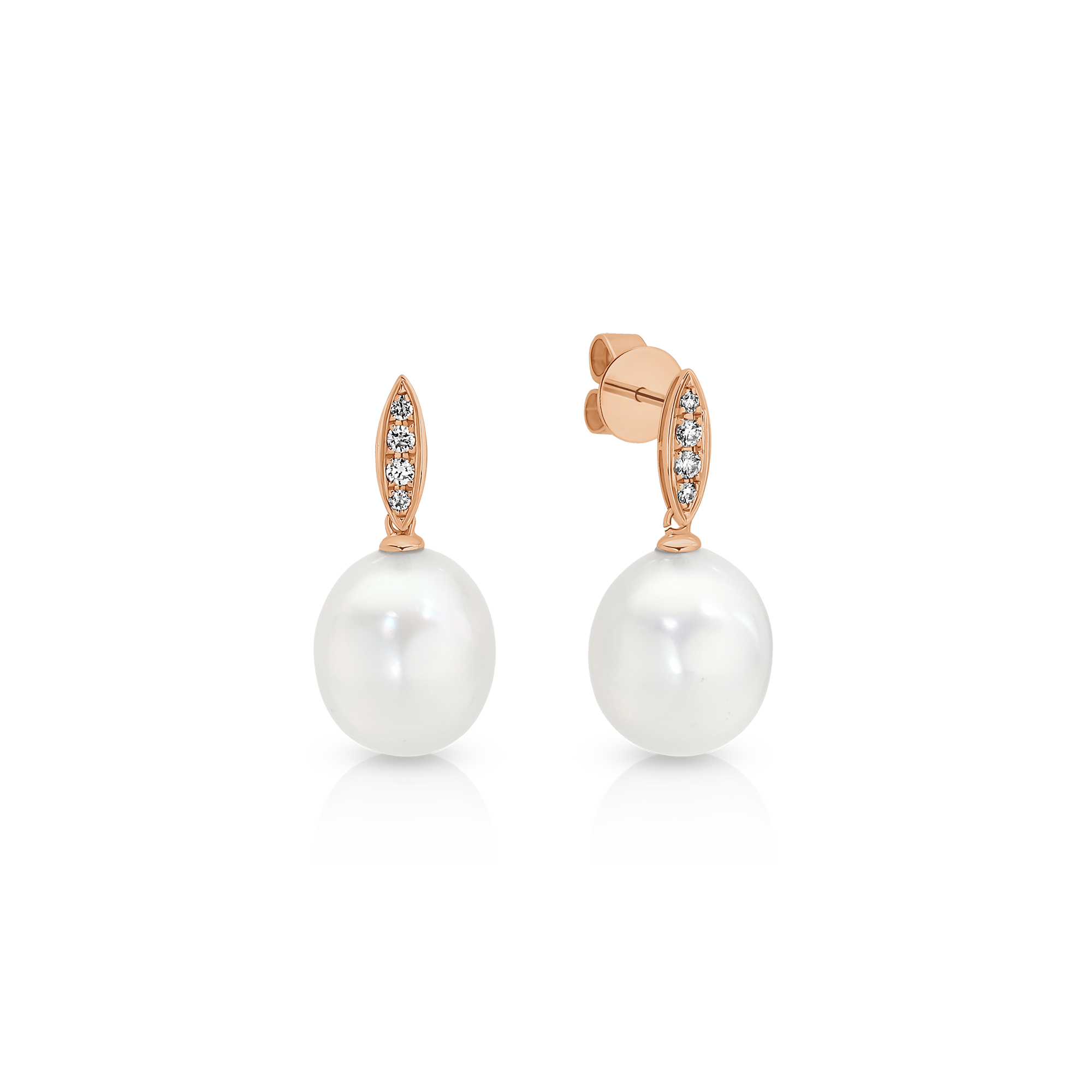 MARQUISE DIAMOND SOUTH SEA PEARL DROP - Image 3