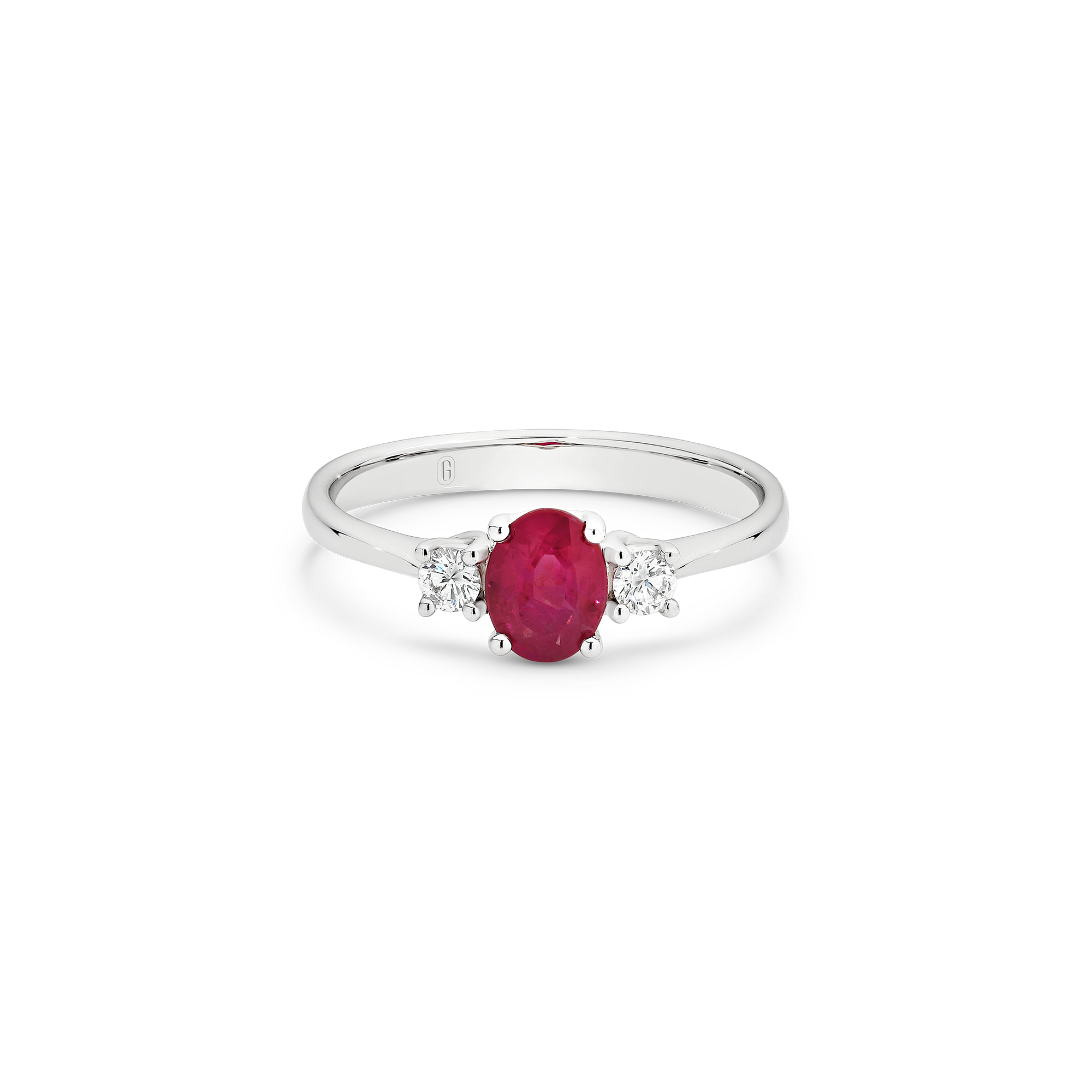 RUBY DIAMOND TRILOGY RING