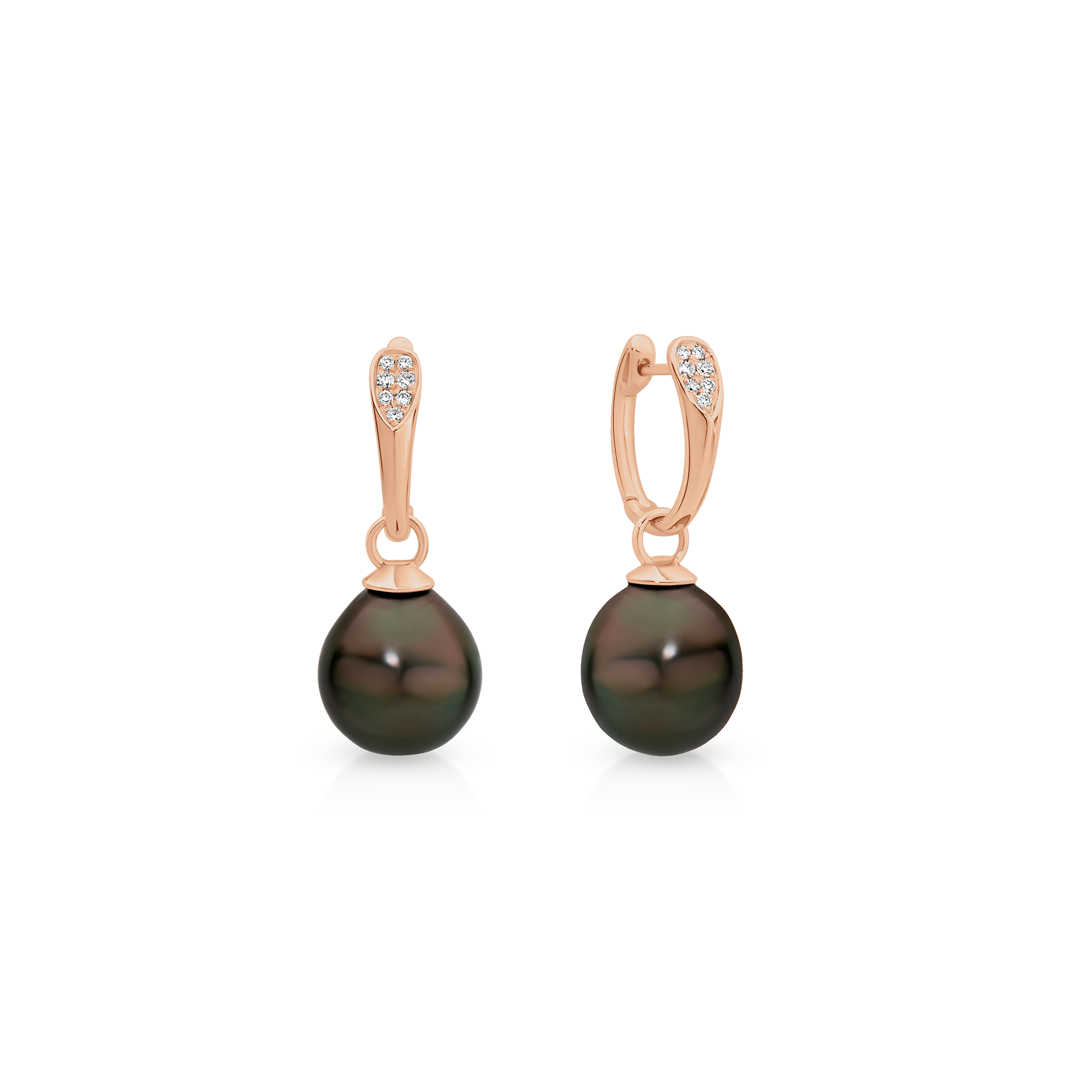 DIAMOND HOOP TAHITIAN PEARL - Image 3