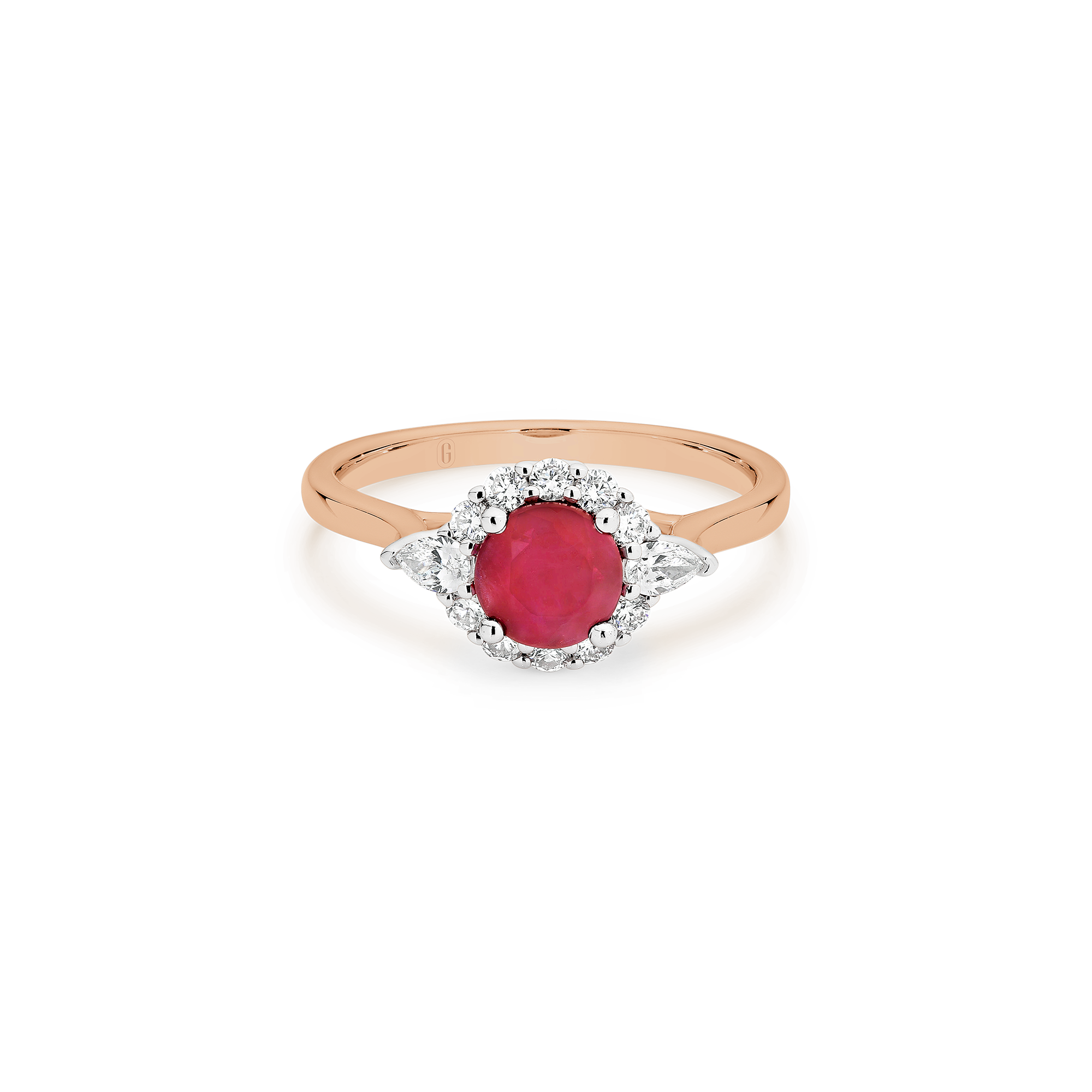 RUBY STATEMENT HALO RING - Image 7