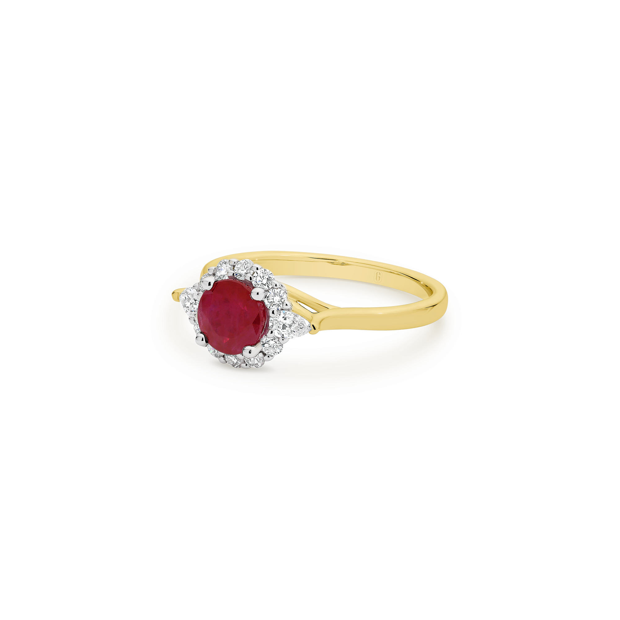 RUBY STATEMENT HALO RING - Image 5