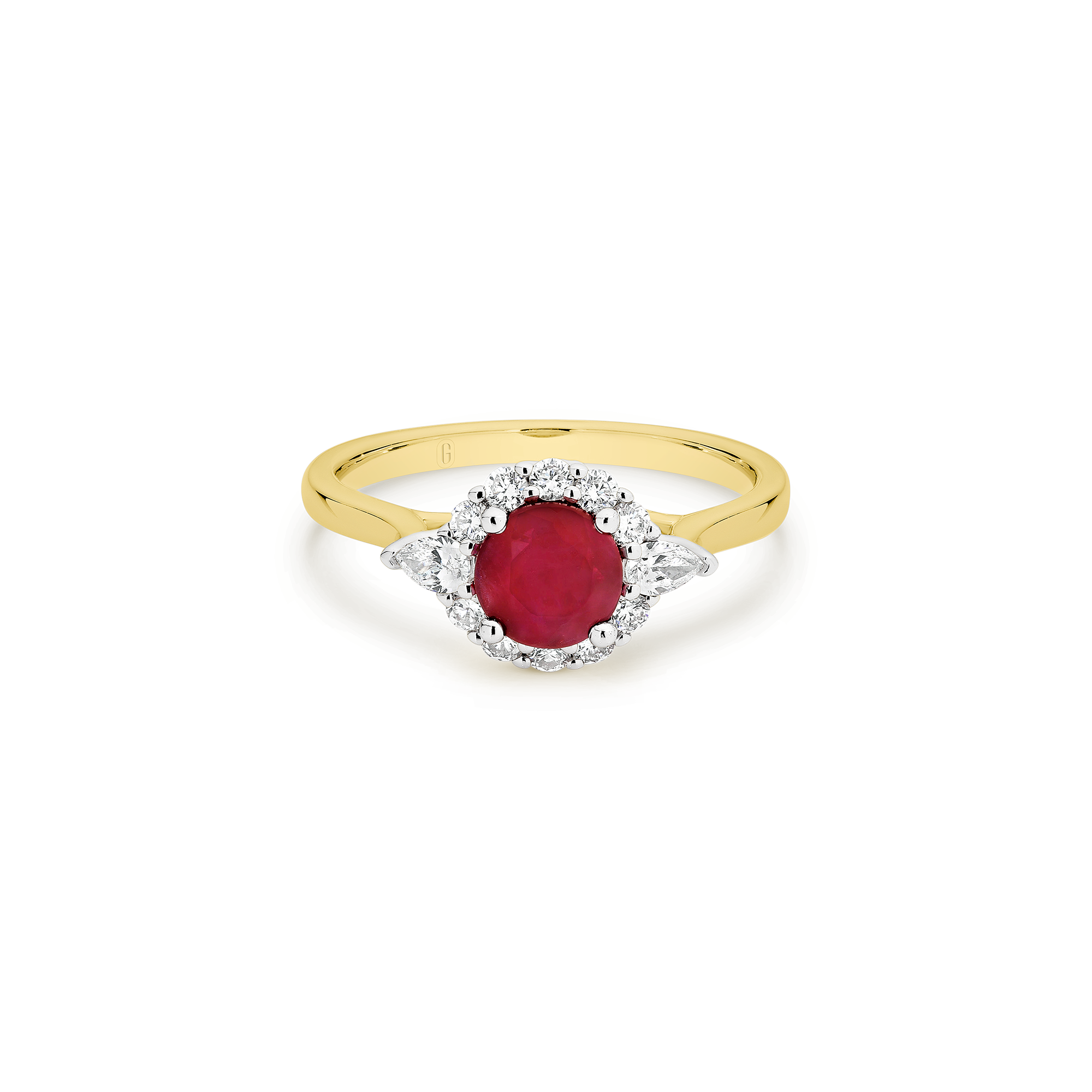 RUBY STATEMENT HALO RING - Image 4