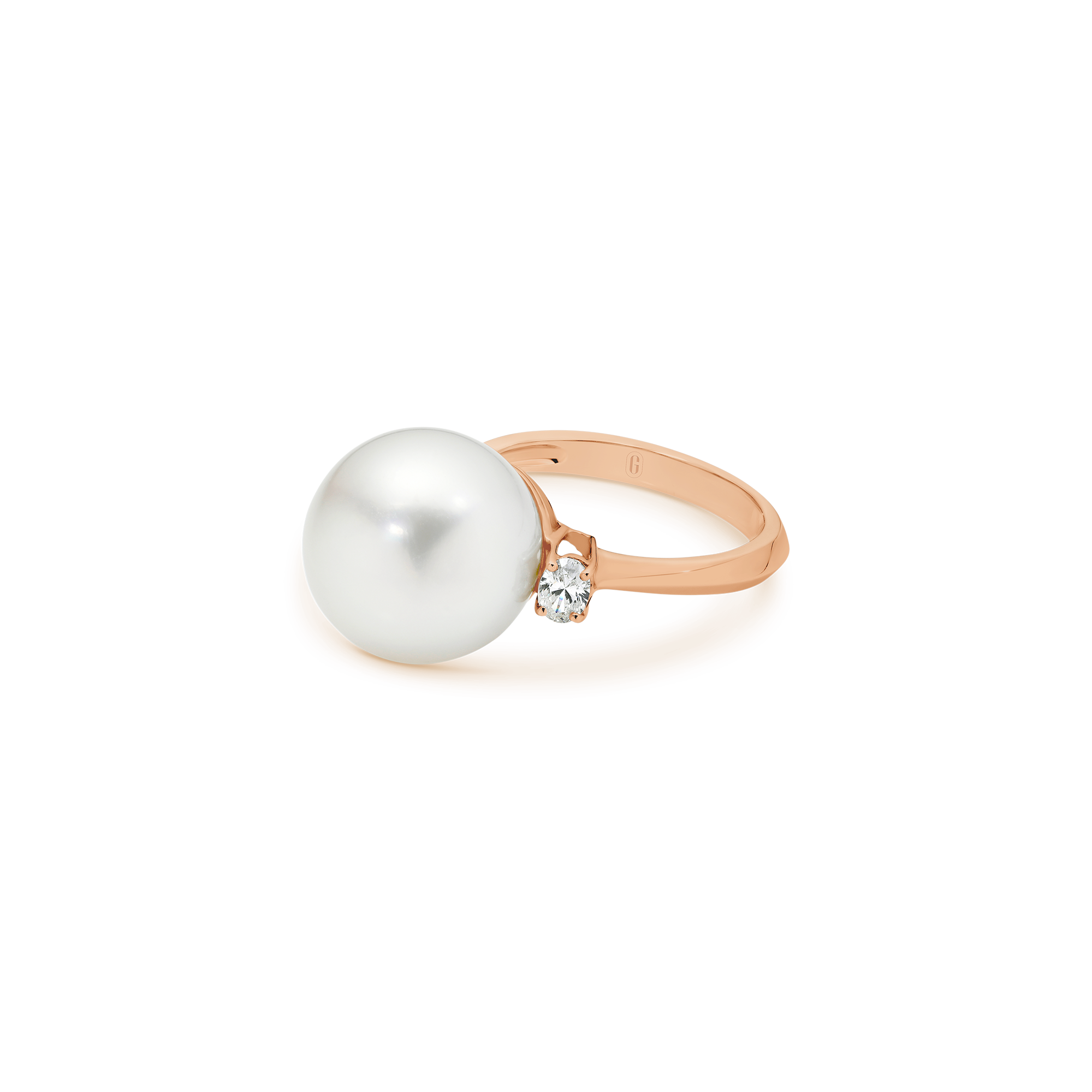 SOUTH SEA PEARL DIAMOND TRILOGY RING - Image 8