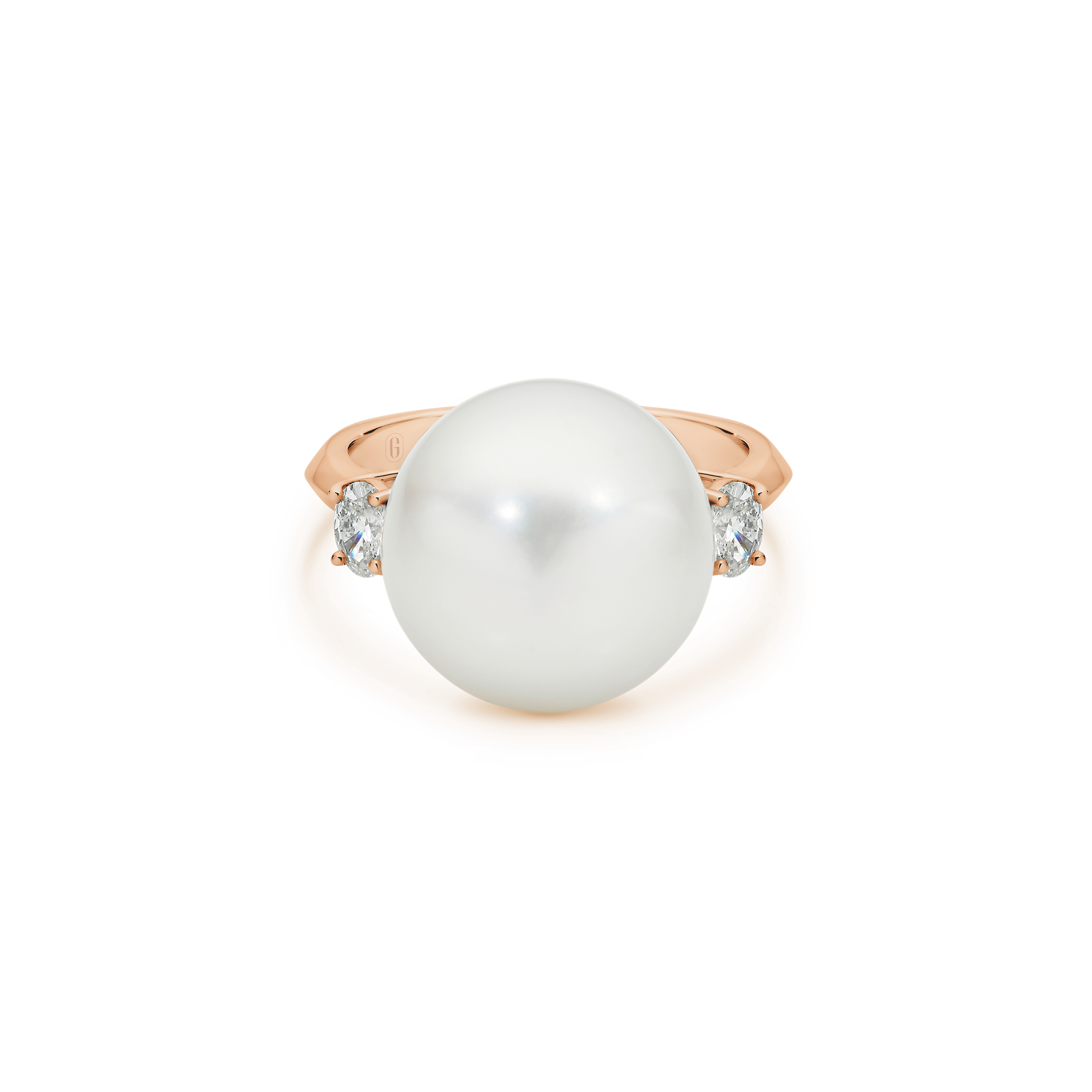 SOUTH SEA PEARL DIAMOND TRILOGY RING - Image 7