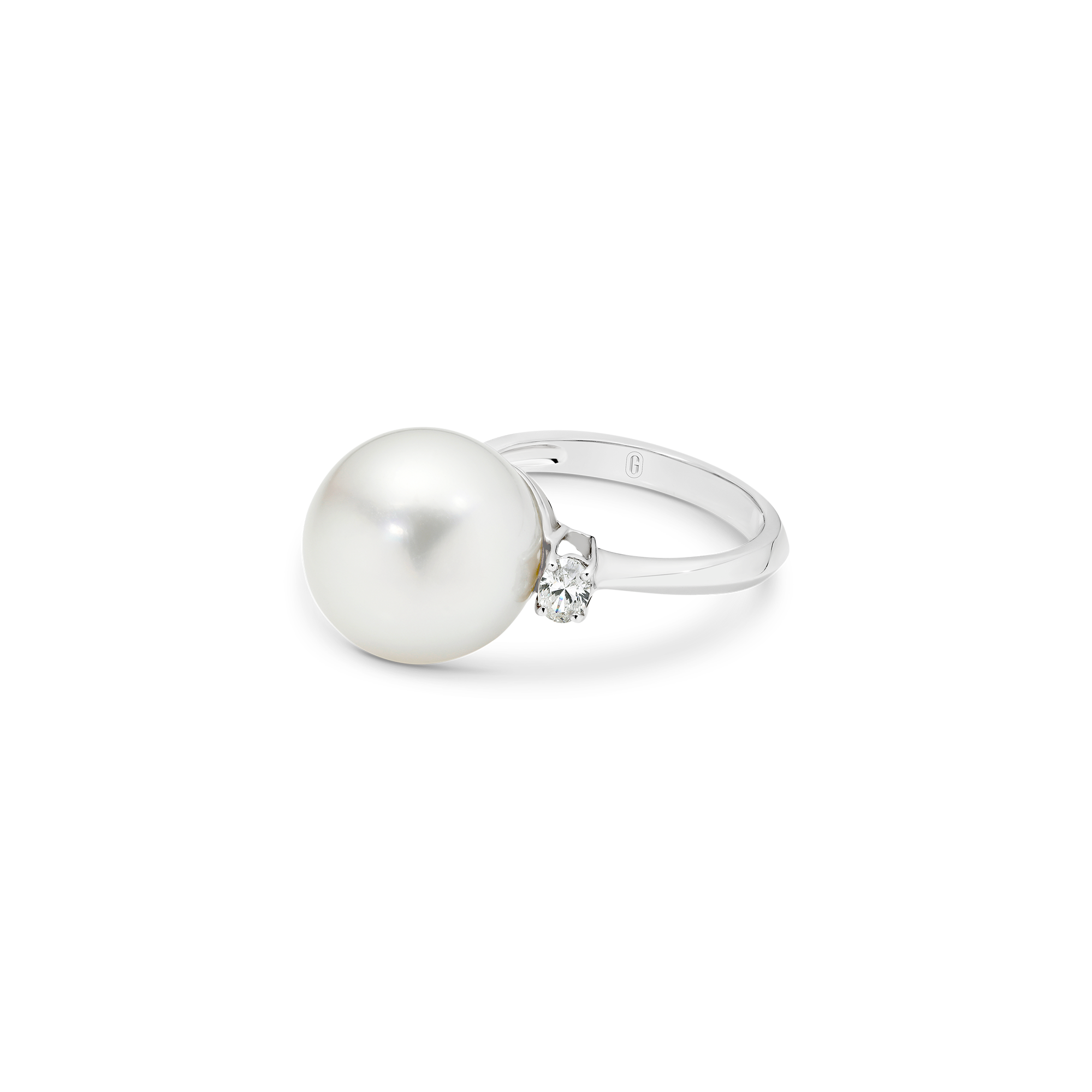 SOUTH SEA PEARL DIAMOND TRILOGY RING - Image 2