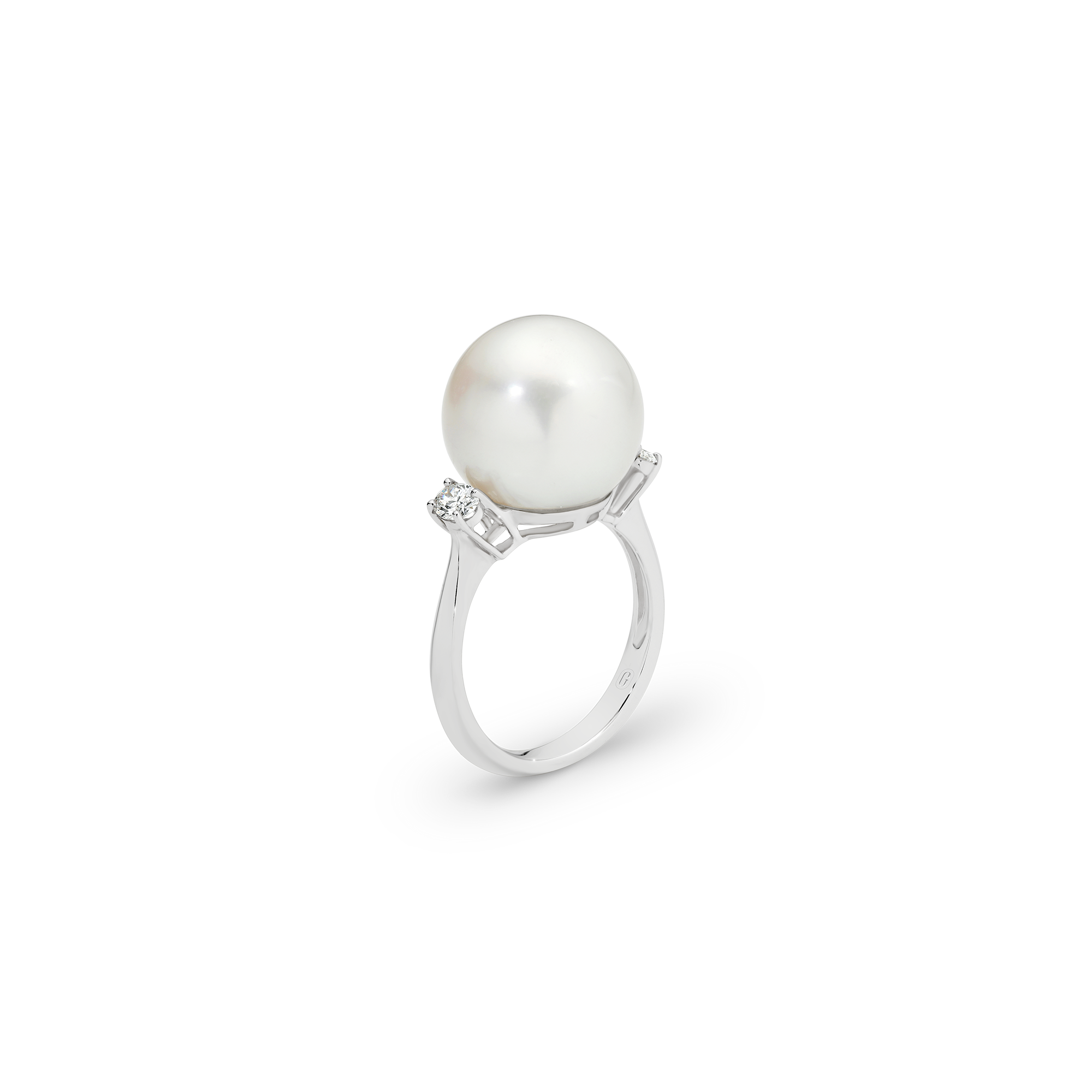SOUTH SEA PEARL DIAMOND TRILOGY RING - Image 3