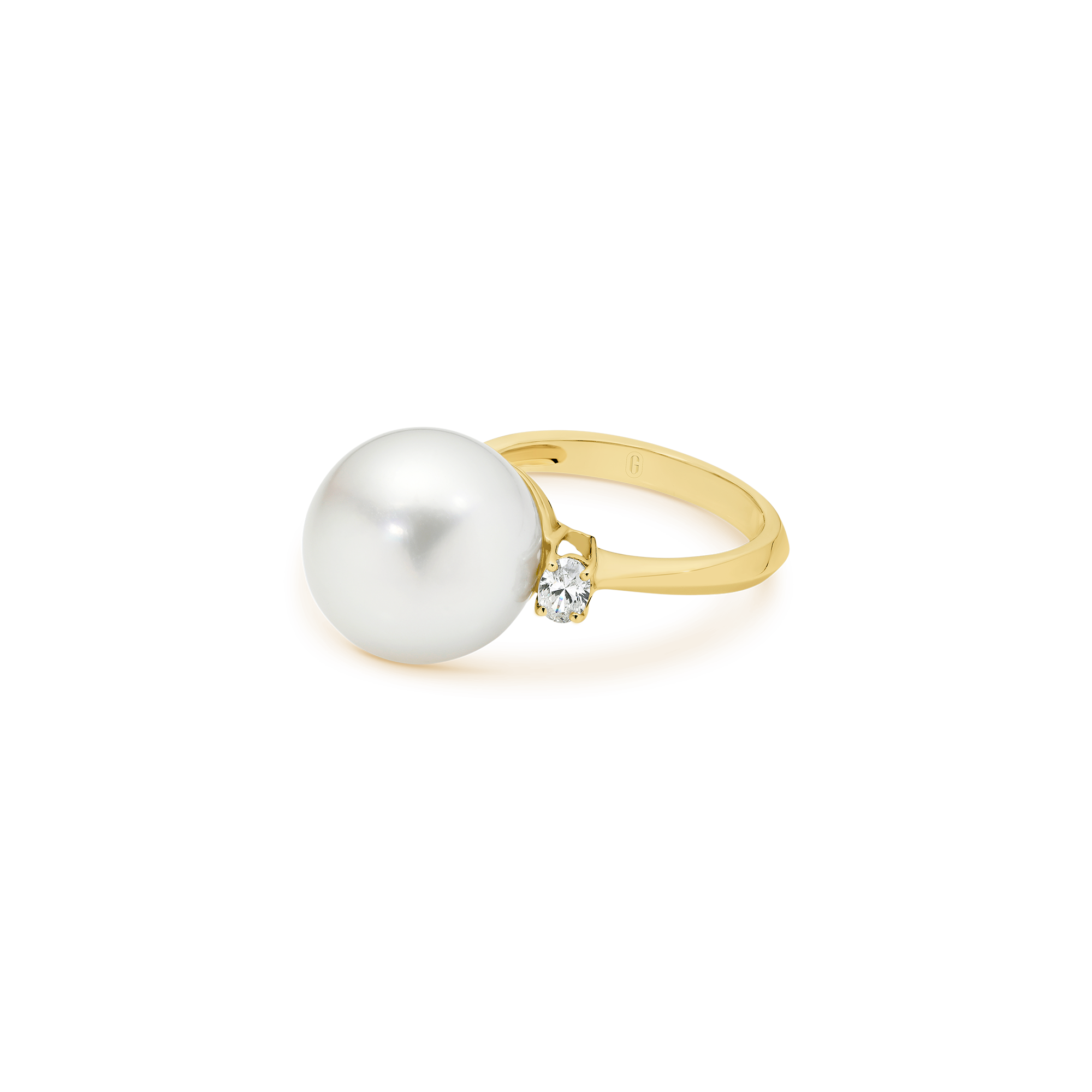 SOUTH SEA PEARL DIAMOND TRILOGY RING - Image 5