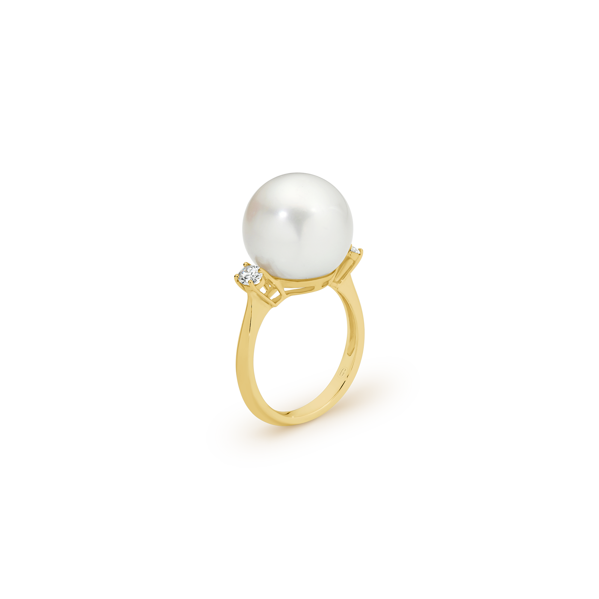 SOUTH SEA PEARL DIAMOND TRILOGY RING - Image 6