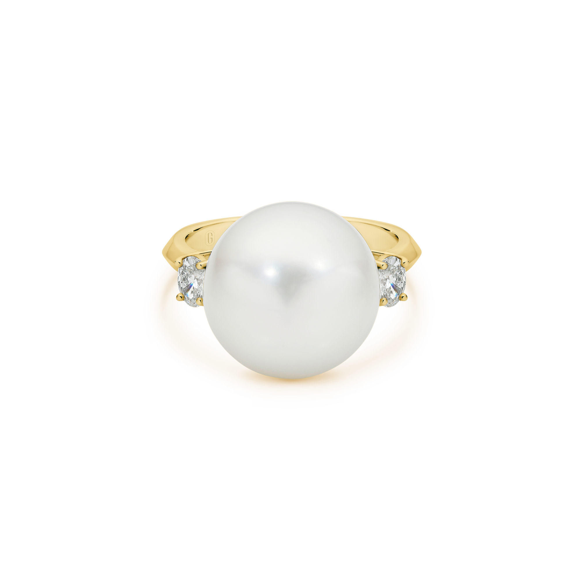 SOUTH SEA PEARL DIAMOND TRILOGY RING - Image 4