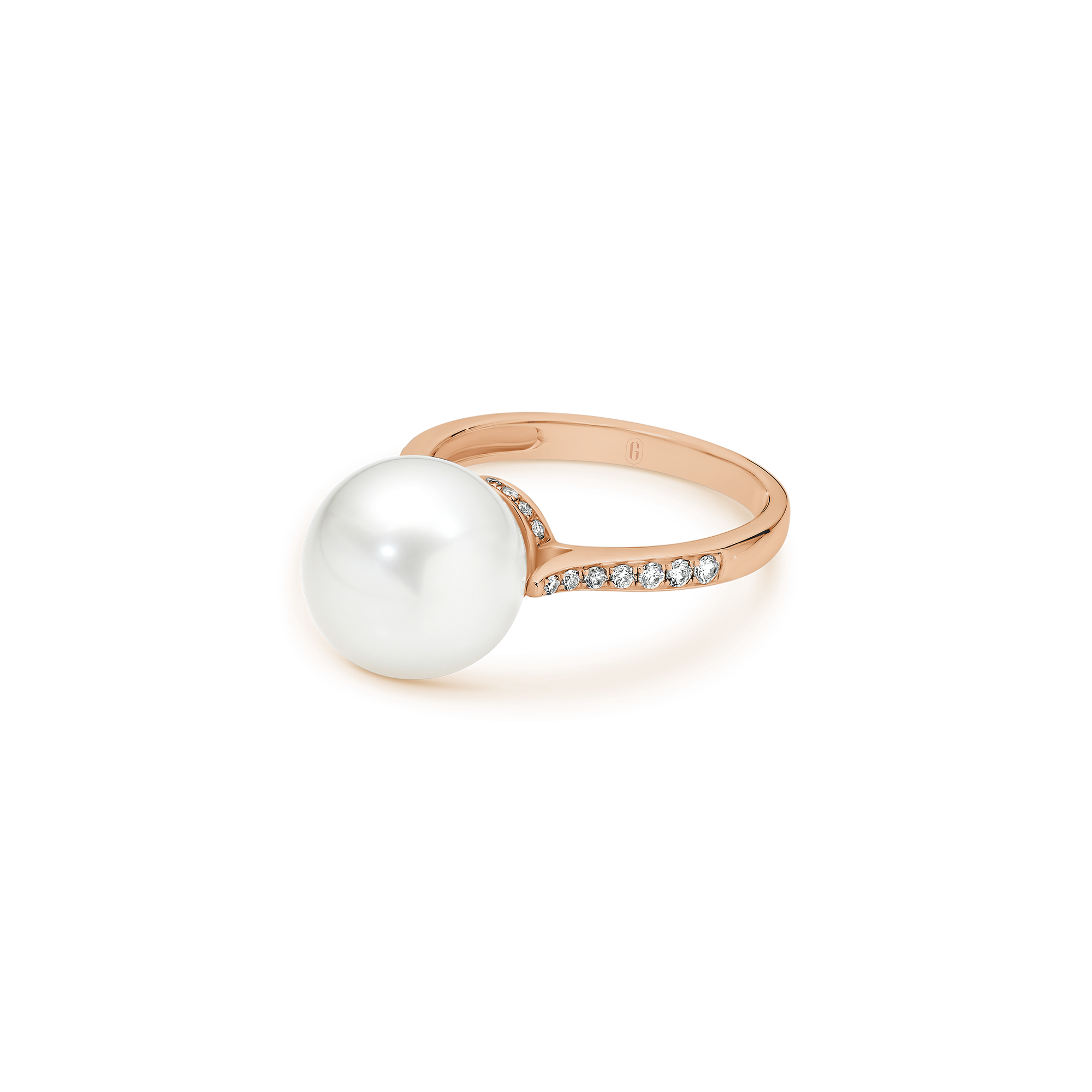 SOUTH SEA PEARL HIDDEN HALO DIAMOND RING - Image 8