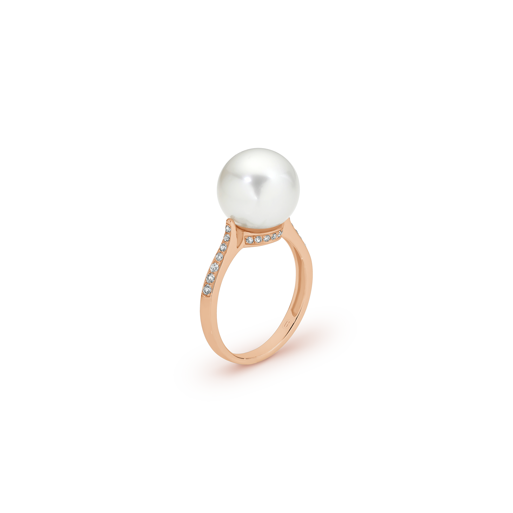SOUTH SEA PEARL HIDDEN HALO DIAMOND RING - Image 9
