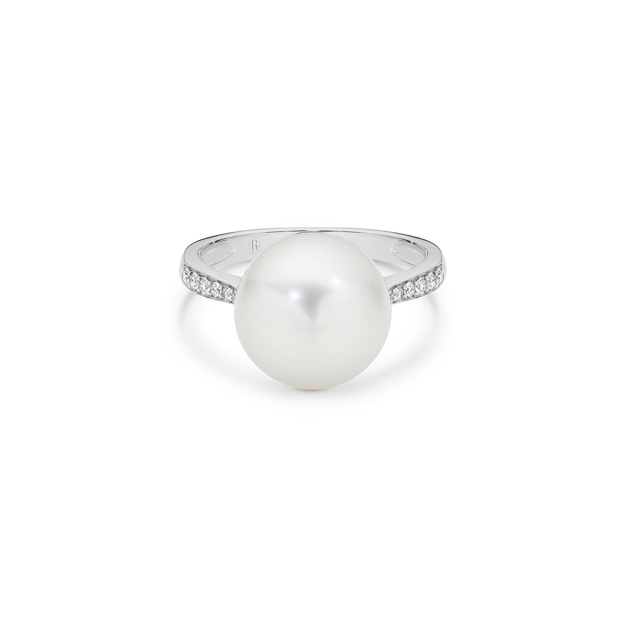 SOUTH SEA PEARL HIDDEN HALO DIAMOND RING