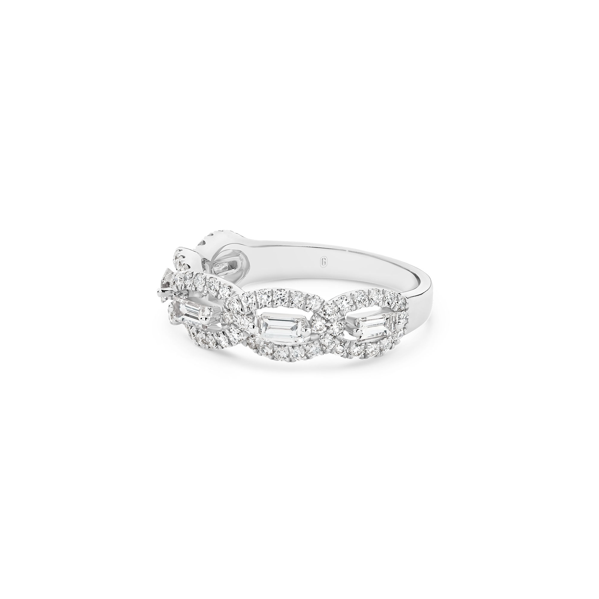 FLOATING BAGUETTE DIAMOND BAND - Image 2