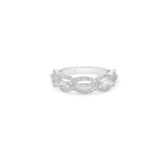 FLOATING BAGUETTE DIAMOND BAND