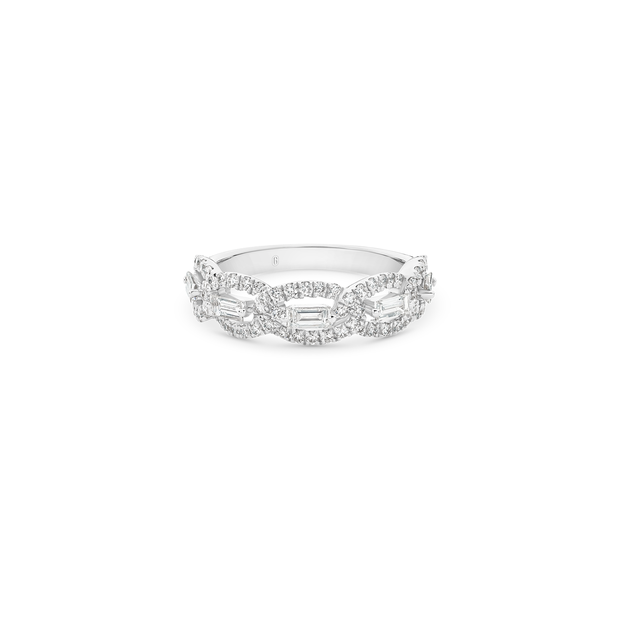 FLOATING BAGUETTE DIAMOND BAND