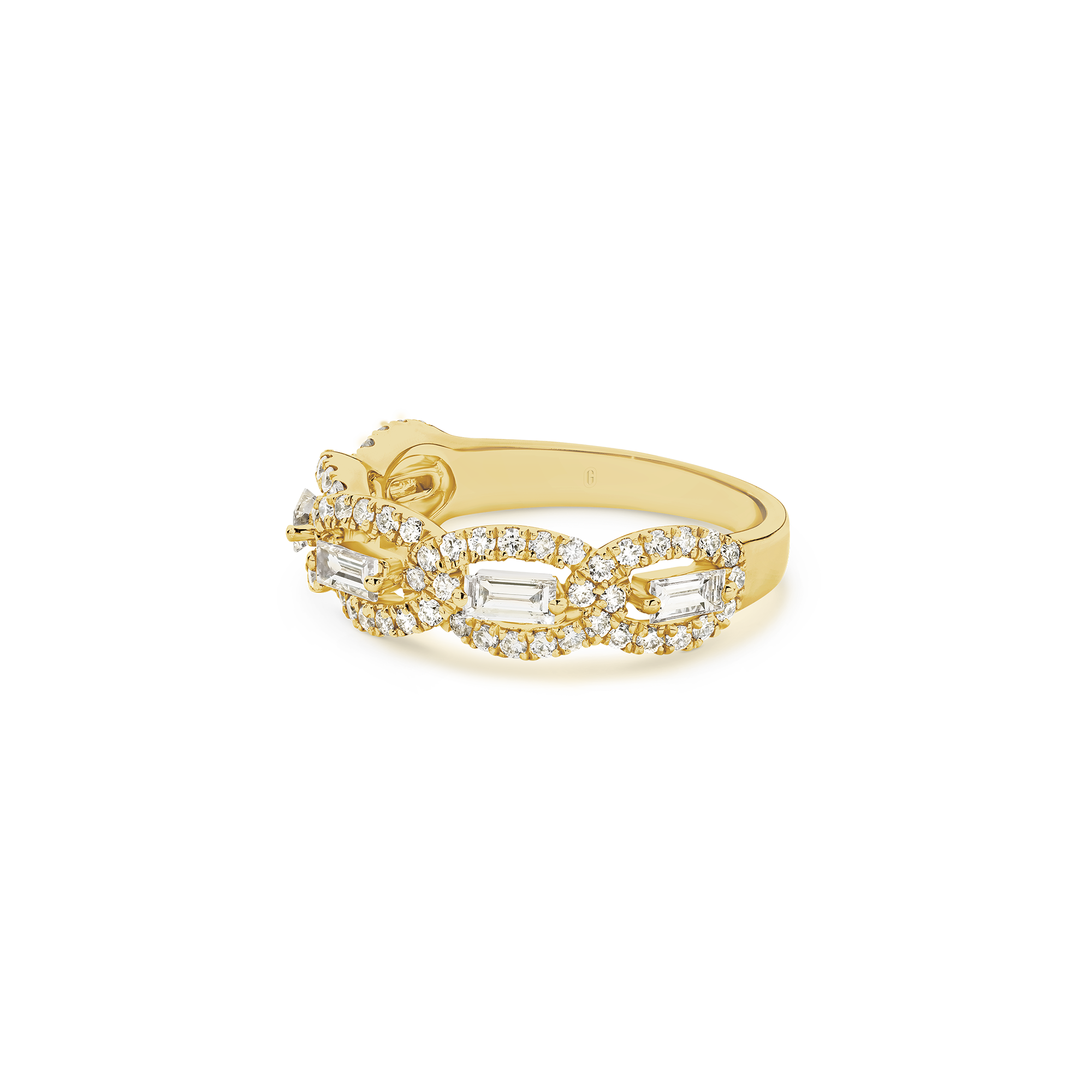 FLOATING BAGUETTE DIAMOND BAND - Image 5