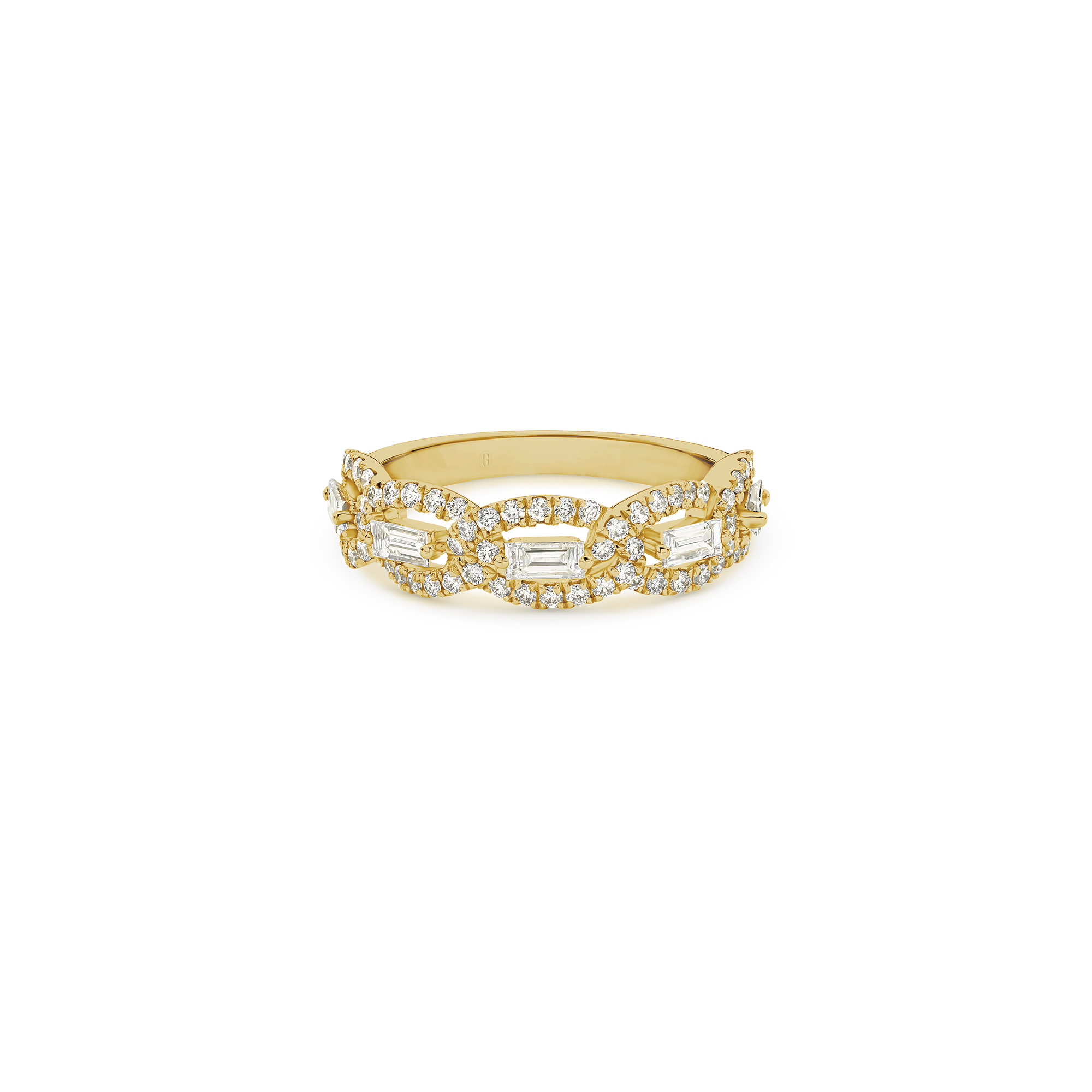 FLOATING BAGUETTE DIAMOND BAND - Image 4