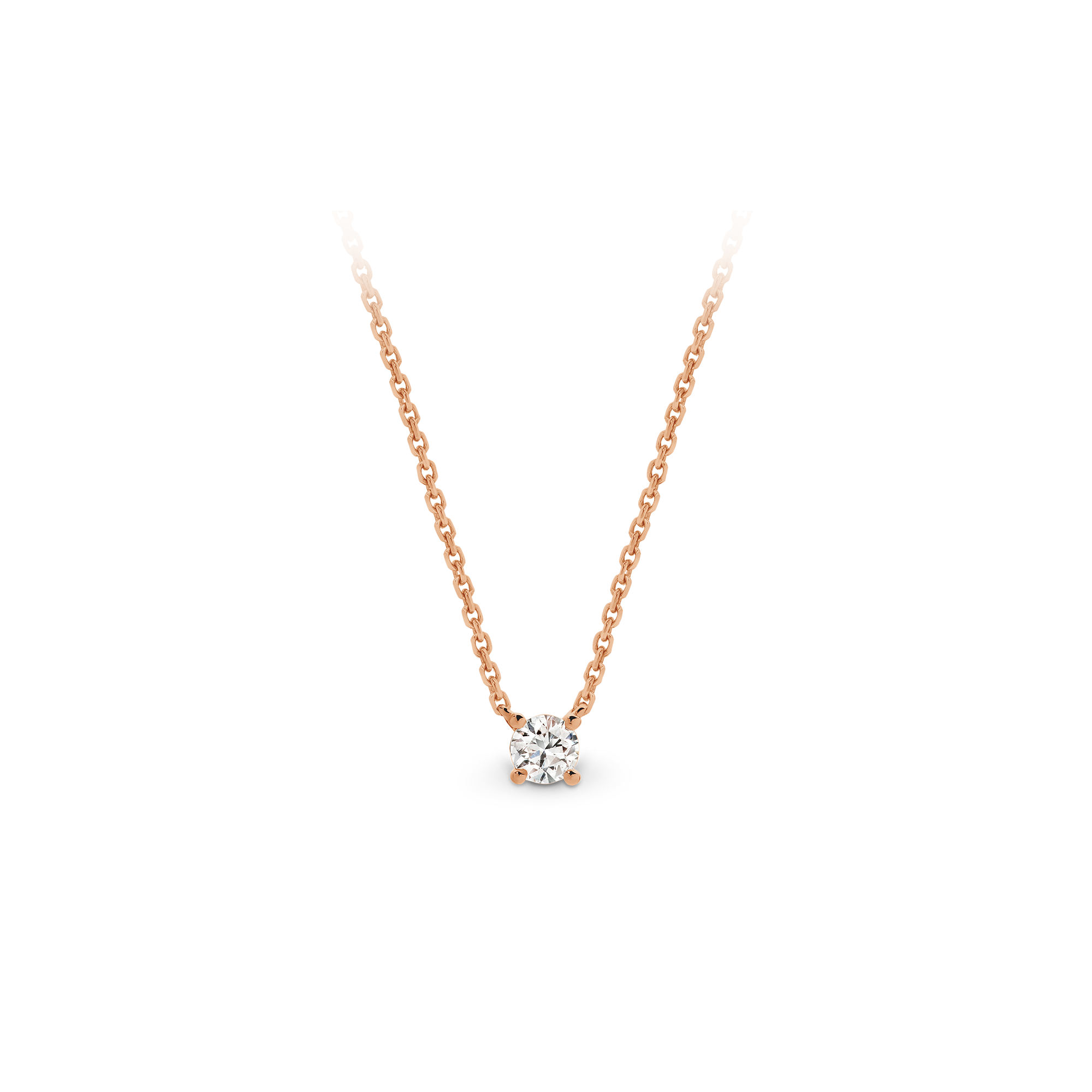 CLAW ROUND BRILLIANT SOLITAIRE PENDANT - Image 3