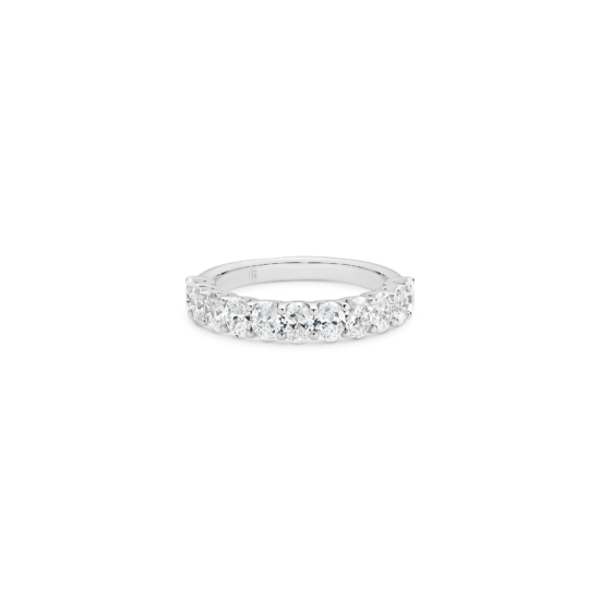 OVAL CUT DIAMOND BAND