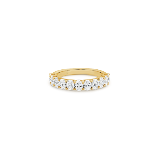 OVAL CUT DIAMOND BAND