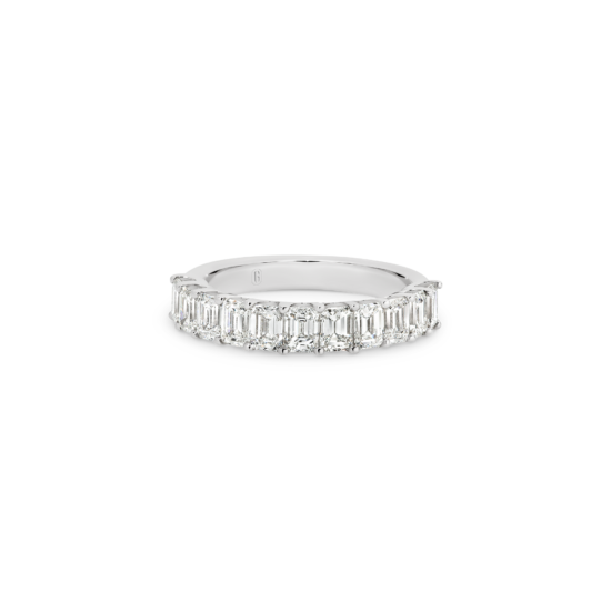EMERALD CUT DIAMOND BAND