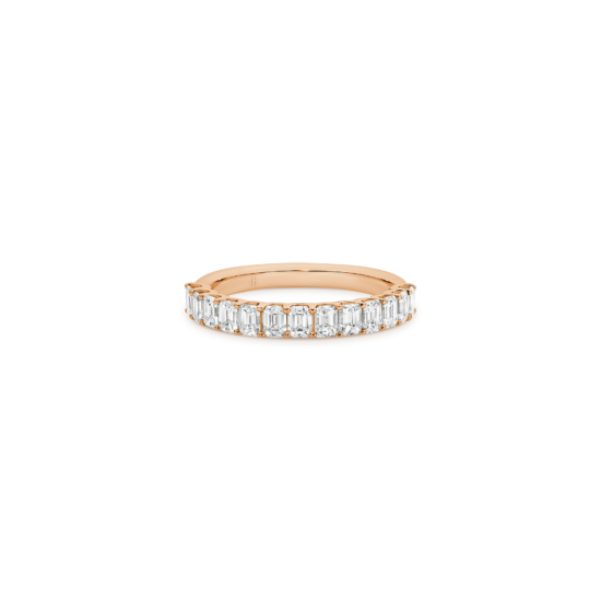 EMERALD CUT DIAMOND BAND