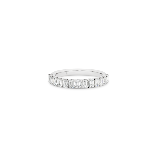 EMERALD CUT DIAMOND BAND