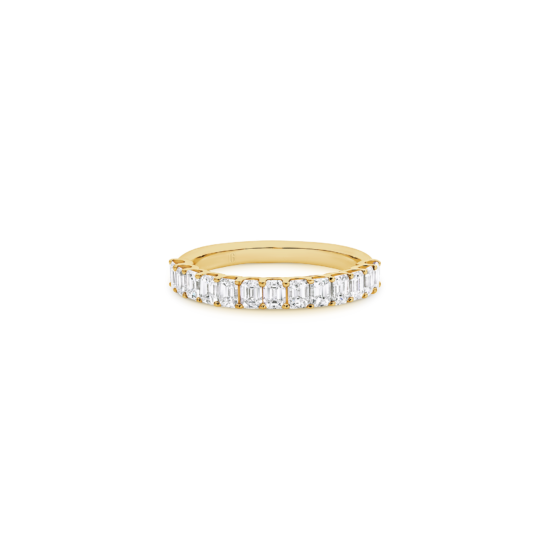 EMERALD CUT DIAMOND BAND