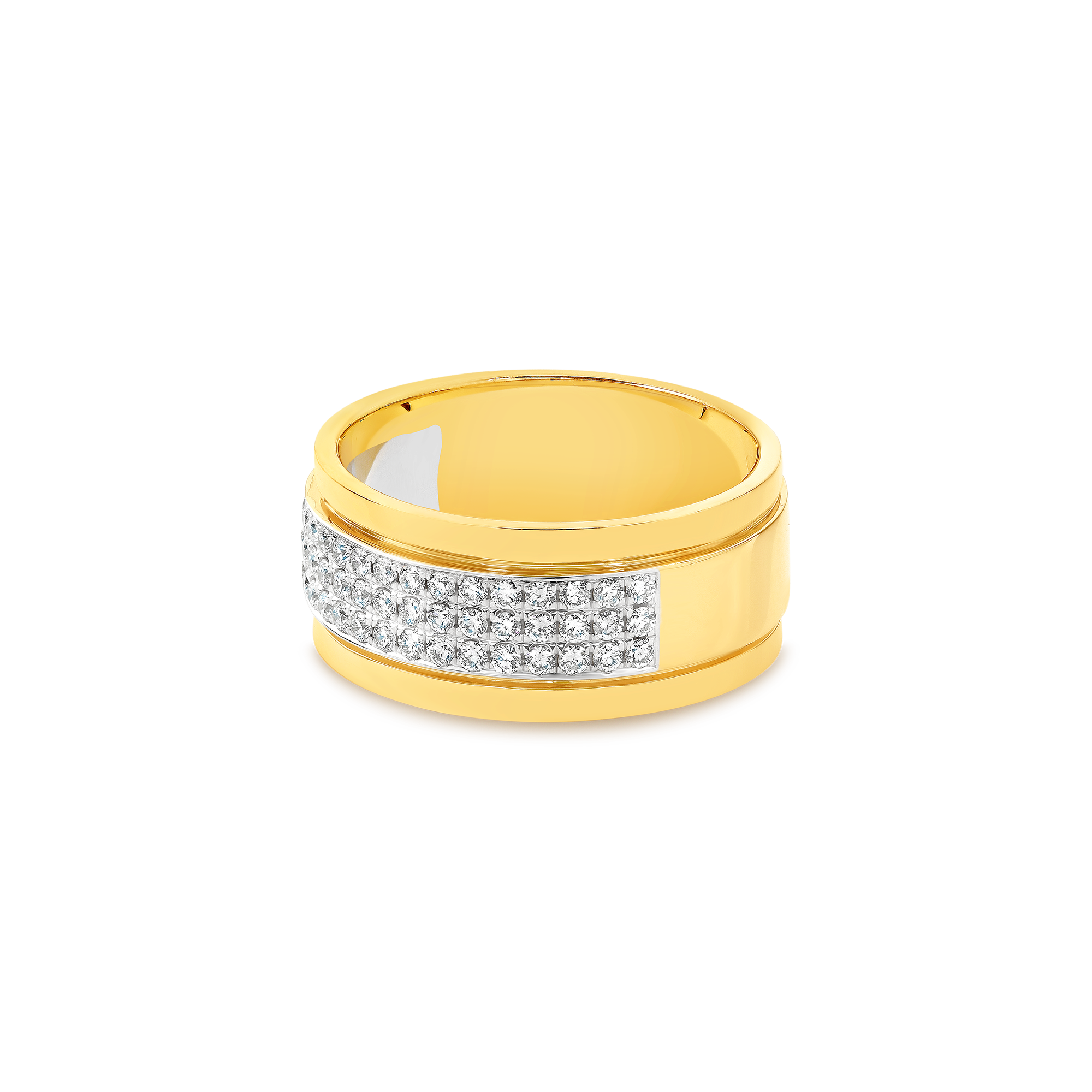 THREE ROW DIAMOND BORDER BAND - Image 5