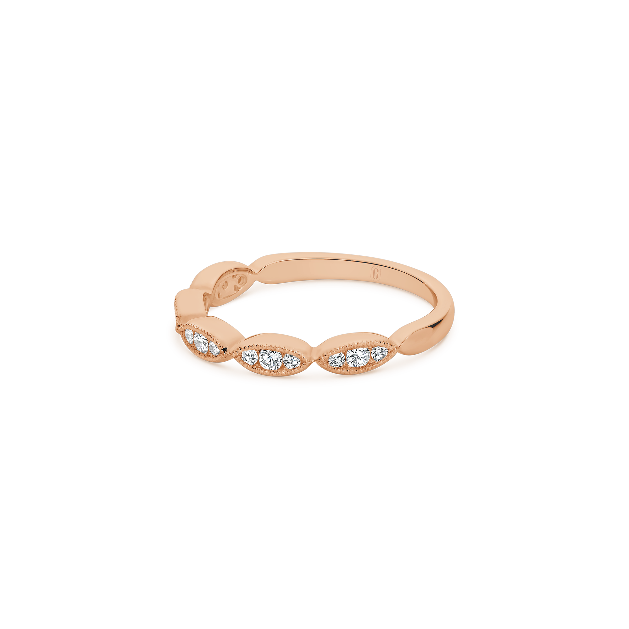 MILGRAIN MARQUISE DIAMOND BAND - Image 8