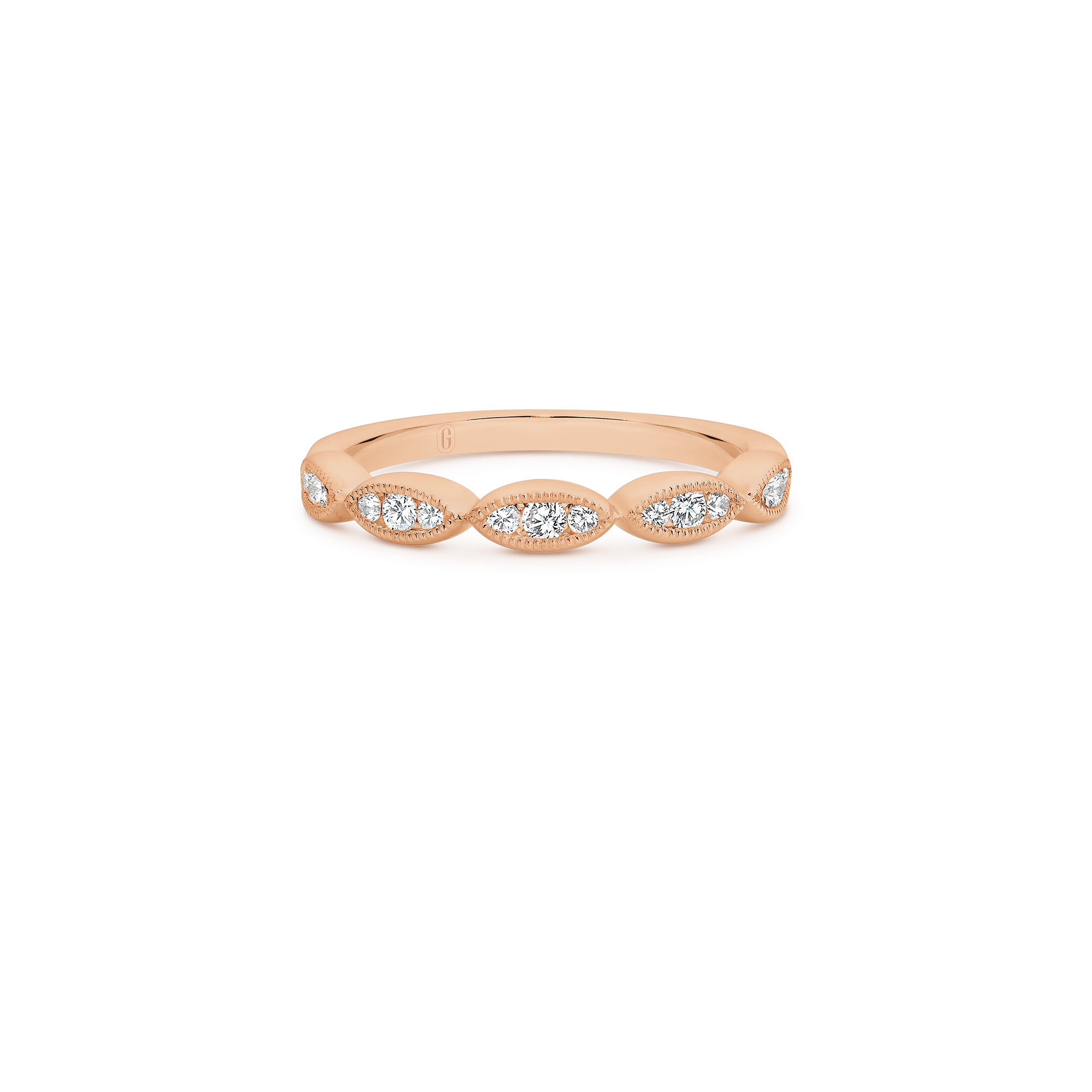 MILGRAIN MARQUISE DIAMOND BAND - Image 7