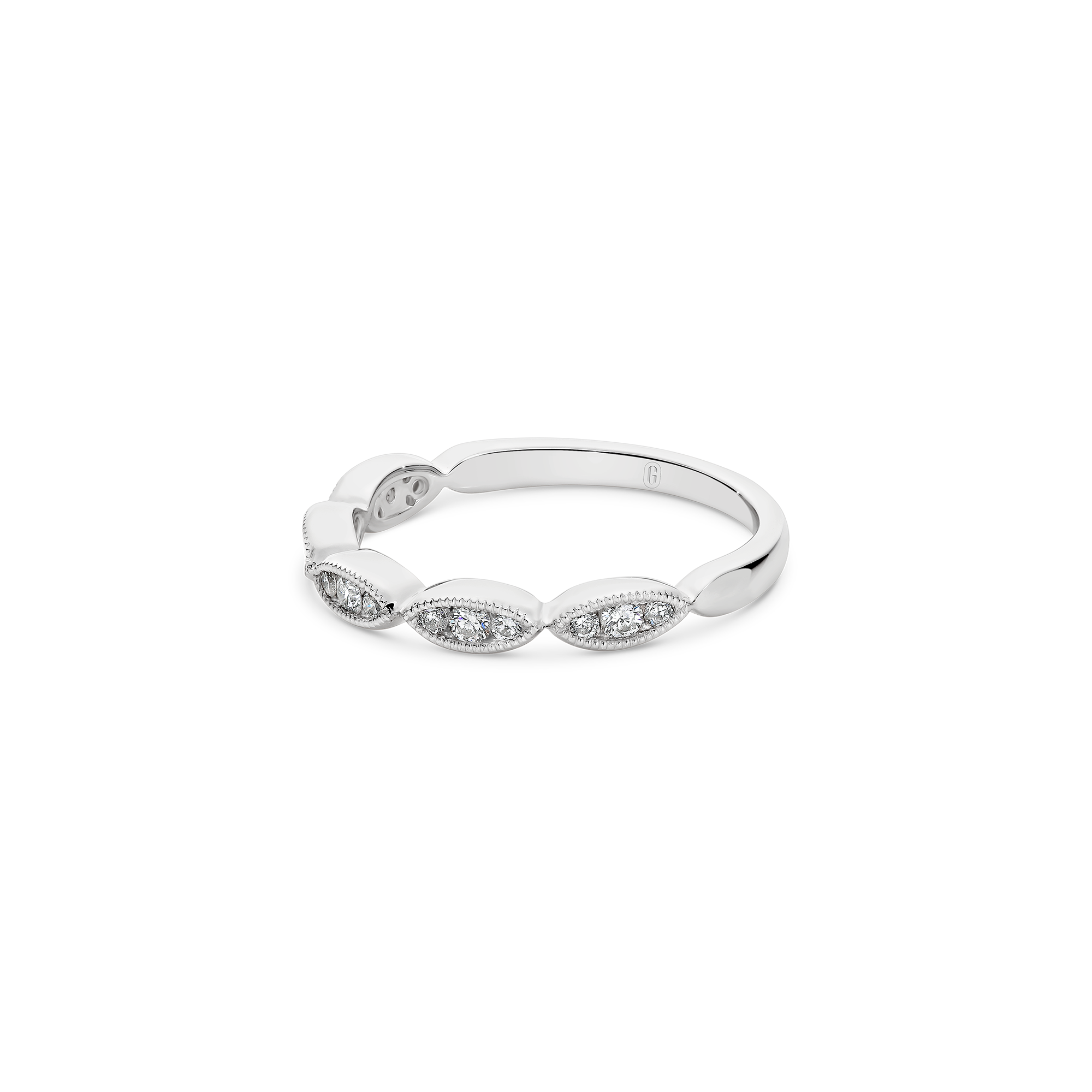 MILGRAIN MARQUISE DIAMOND BAND - Image 2