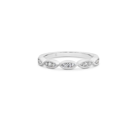 MILGRAIN MARQUISE DIAMOND BAND