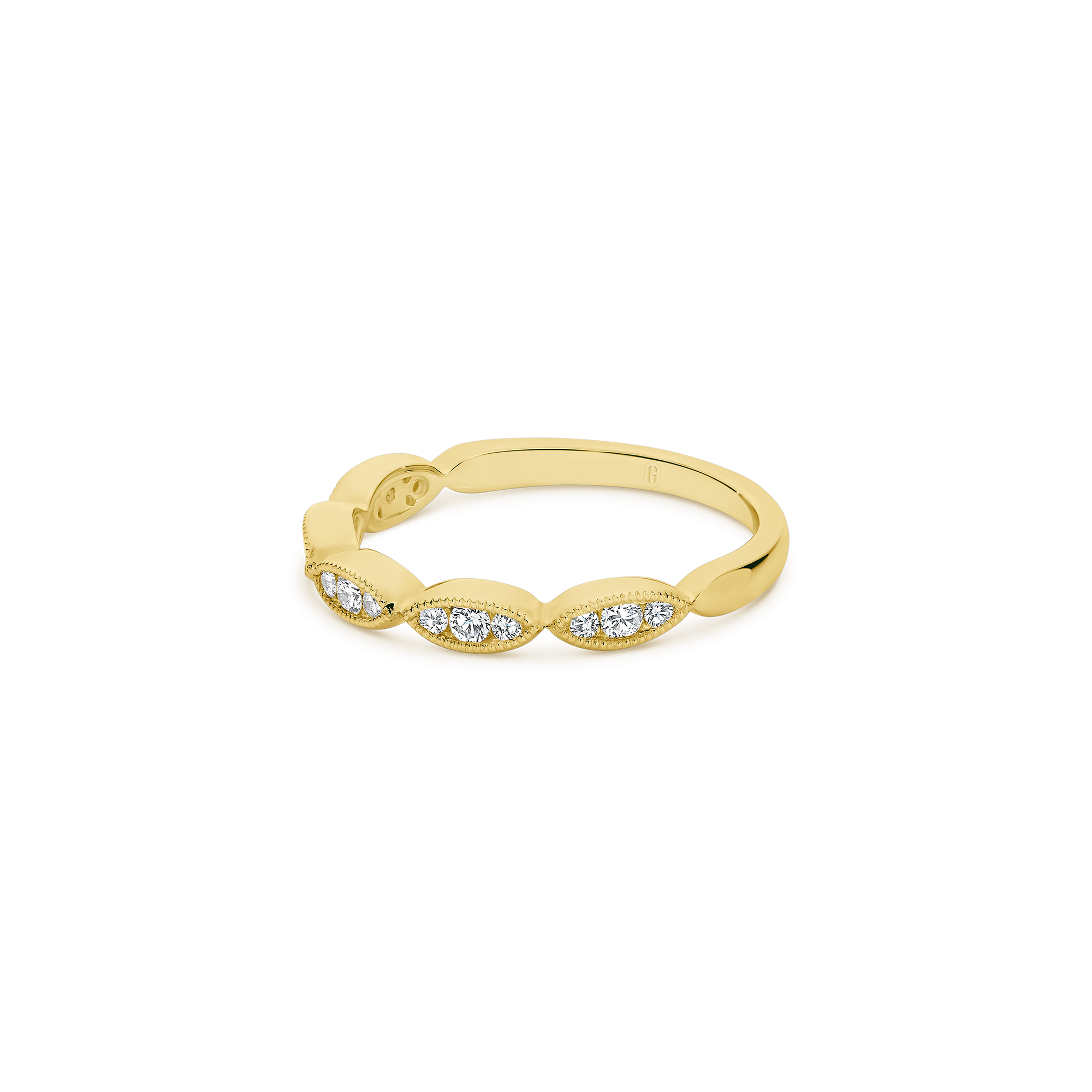 MILGRAIN MARQUISE DIAMOND BAND - Image 5