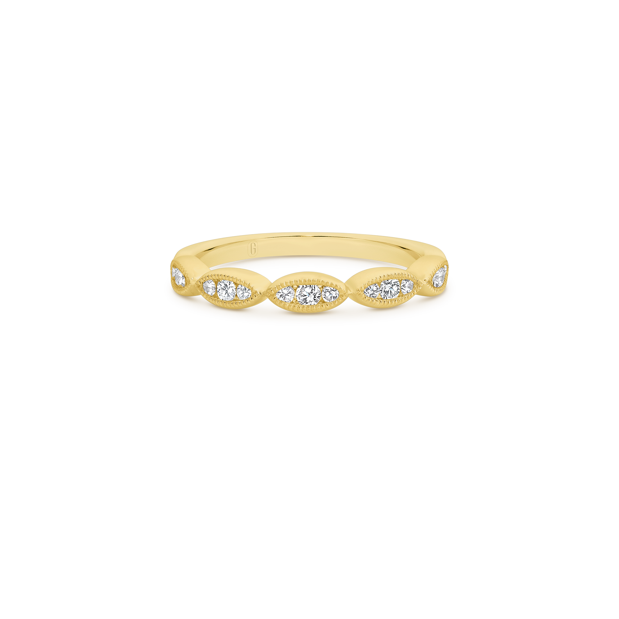 MILGRAIN MARQUISE DIAMOND BAND - Image 4